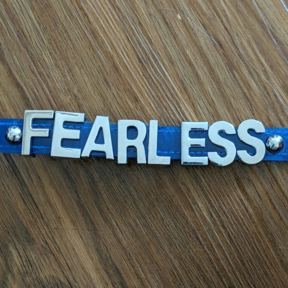 Blue FEARLESS bracelet